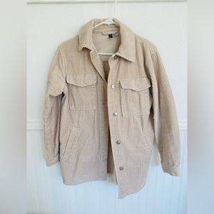 XS Cream/Beige H&M Corduroy Jacket